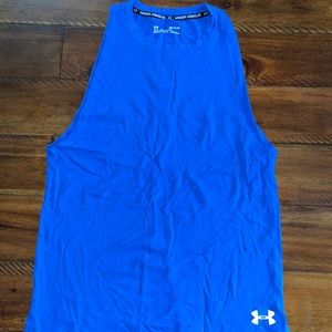 Under Armor adult small blue tank top. Excellent condition!!